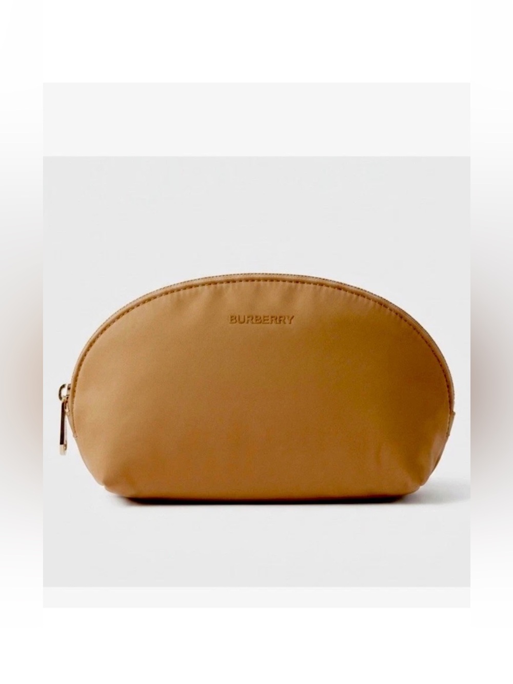 Burberry Beige Zipper Makeup Bag Pouch